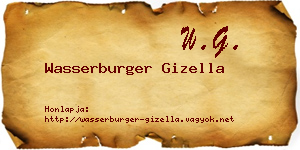 Wasserburger Gizella névjegykártya